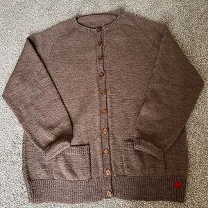 Handmade wool cardigan
